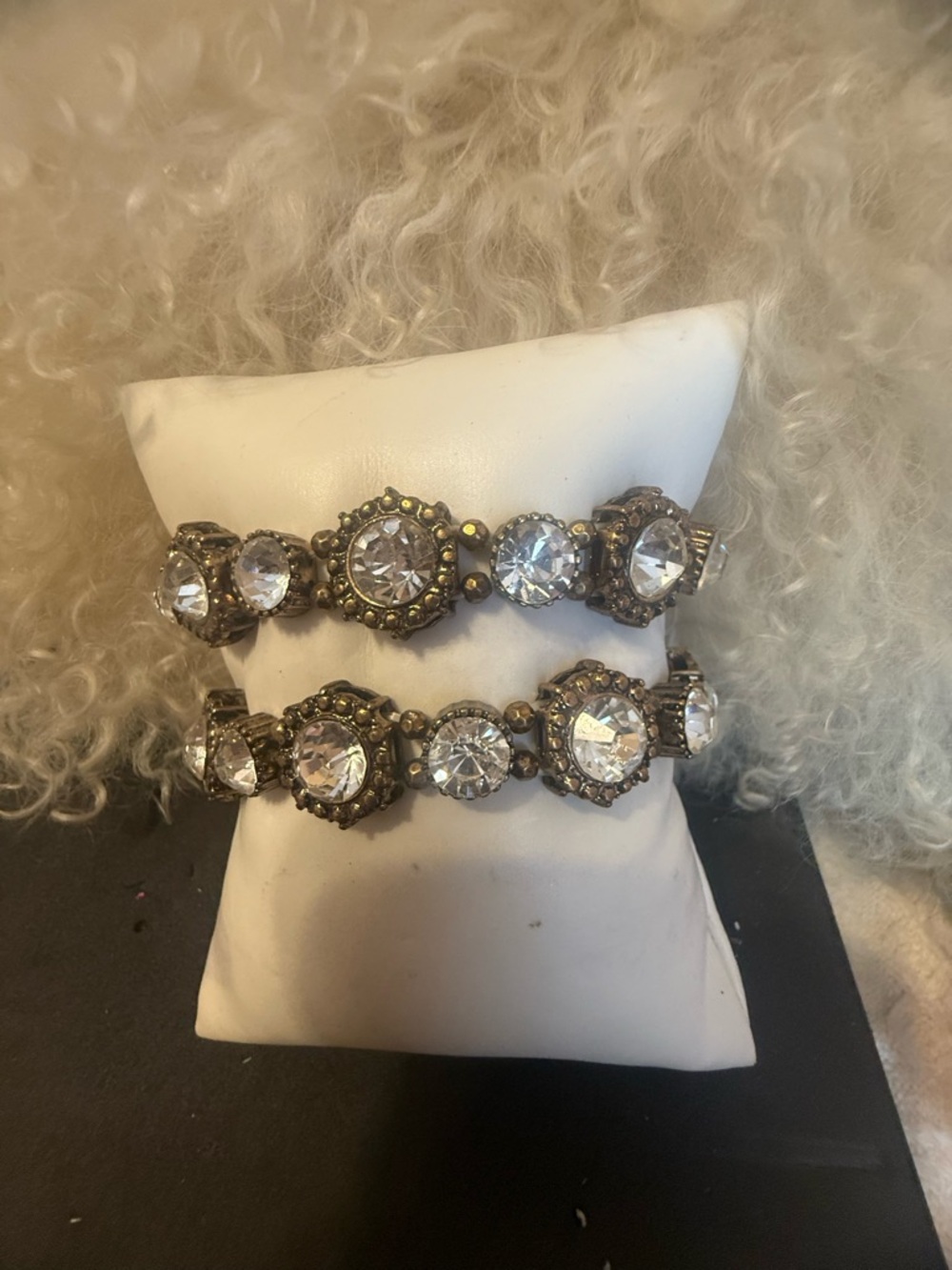 Crystal-Accent Antique Gold Stretch Bracelet - Women Jewelry